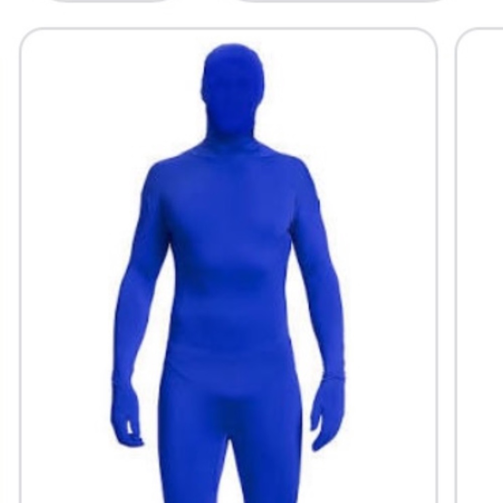 Fun Full Skin Bodysuit Halloween Costume Navy Blue - Picture 2 of 3